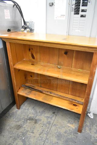 Wooden Bookshelf.