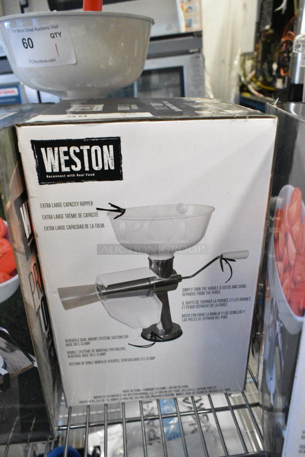 BRAND NEW SCRATCH AND DENT! Weston 07-0801 Tomate Press Roma Food Strainer and Sauce Maker - Image 2 of 3