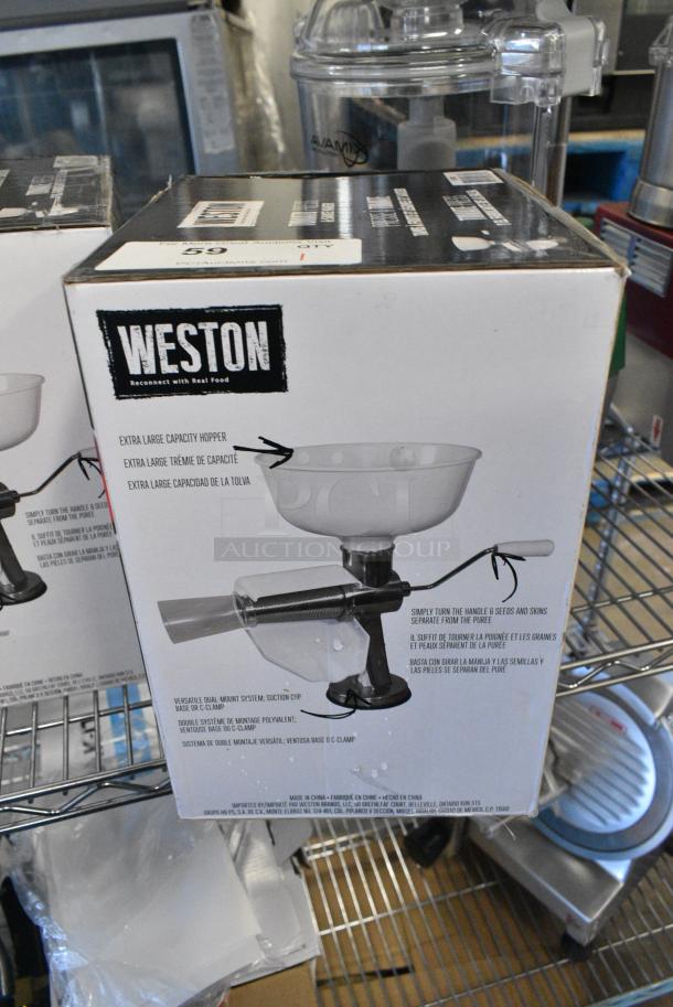 BRAND NEW SCRATCH AND DENT! Weston 07-0801 Tomate Press Roma Food Strainer and Sauce Maker - Image 2 of 3