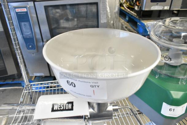 BRAND NEW SCRATCH AND DENT! Weston 07-0801 Tomate Press Roma Food Strainer and Sauce Maker - Image 6 of 8