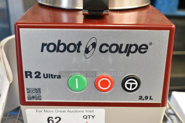 BRAND NEW SCRATCH AND DENT! Robot Coupe R2U Countertop Food Processor w/ S Blade. 120 Volts, 1 Phase. Tested and Working! - Image 6 of 8