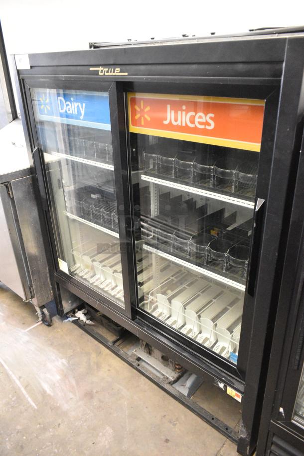 True GDM-41SL-54-LD Metal Commercial 2 Door Reach In Cooler Merchandiser w/ Poly Coated Racks. 115 Volts, 1 Phase. Tested and Working! - Image 1 of 6