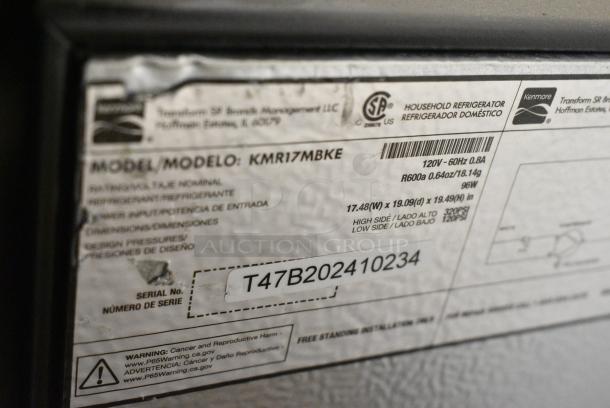 Kenmore KMR17MBKE Mini Cooler. 115 Volts, 1 Phase. Tested and Working! - Image 6 of 6