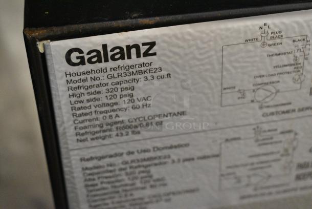 Galanz GLR33MBKE23 Mini Cooler. 115 Volts, 1 Phase. Cannot Test Due To Missing Power Cord - Image 5 of 5