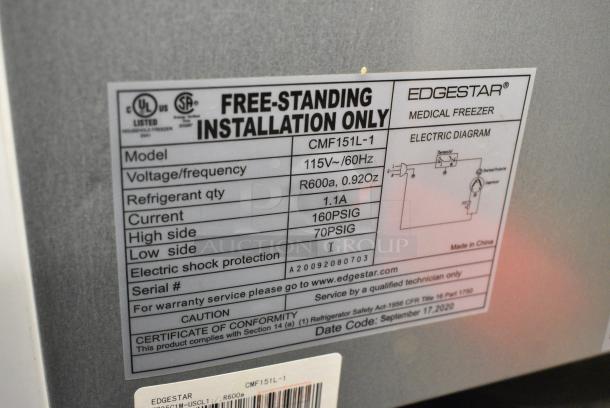 EdgeStar CMF151L-1 Mini Freezer. 115 Volts, 1 Phase. Tested and Working! - Image 4 of 4