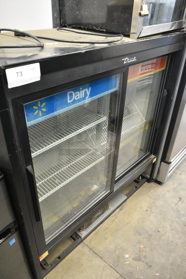 2017 True GDM-41SL-48-HC-LD Metal Commercial 2 Door Reach In Cooler Merchandiser w/ Poly Coated Racks. 115 Volts, 1 Phase. Tested and Working! - Image 1 of 5