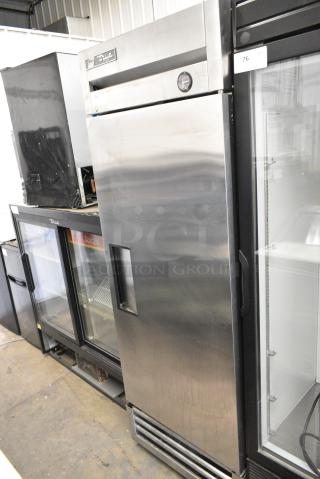 2017 True T-19F Stainless Steel Commercial Single Door Reach In Freezer w/ Poly Coated Racks. 115 Volts, 1 Phase. - Item #1156414