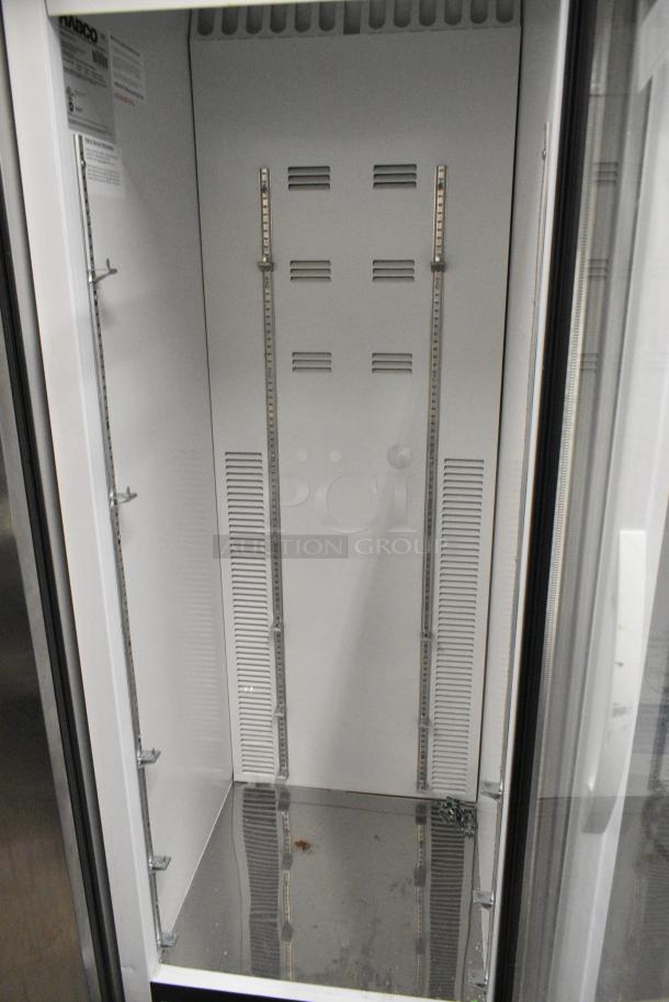 2019 Habco SE18 Metal Commercial Single Door Reach In Cooler Merchandiser w/ Poly Coated Racks. 115 Volts, 1 Phase. Tested and Working! - Image 3 of 4