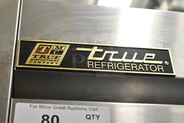 True T-35 Stainless Steel Commercial 2 Door Reach In Cooler w/ Poly Coated Racks on Commercial Casters. 115 Volts, 1 Phase. Tested and Working! - Image 2 of 6