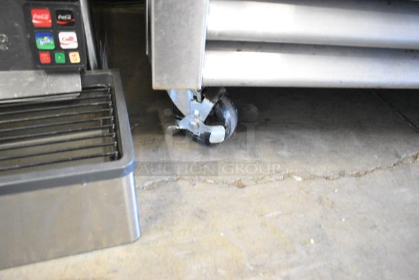 True T-35 Stainless Steel Commercial 2 Door Reach In Cooler w/ Poly Coated Racks on Commercial Casters. 115 Volts, 1 Phase. Tested and Working! - Image 3 of 6