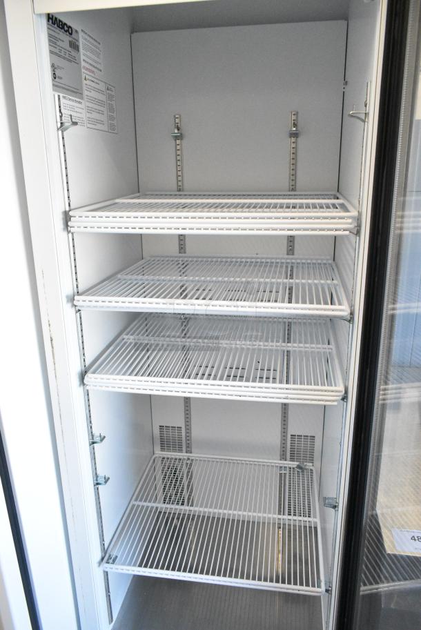 2019 Habco SE18 Metal Commercial Single Door Reach In Cooler Merchandiser w/ Poly Coated Racks. 115 Volts, 1 Phase. Tested and Working! - Image 4 of 5