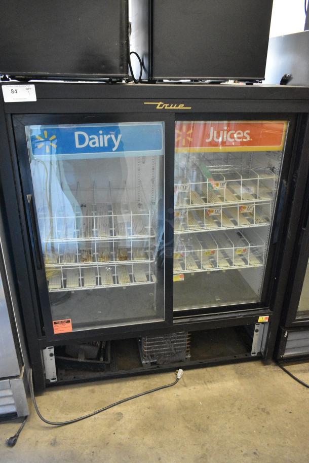 True GDM-41SL-54-LD Metal Commercial 2 Door Reach In Cooler Merchandiser w/ Poly Coated Racks. 115 Volts, 1 Phase. Tested and Working! - Image 1 of 5