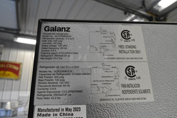 Galanz GLR33MBKE23 Mini Cooler. 115 Volts, 1 Phase. Tested and Working! - Image 5 of 5