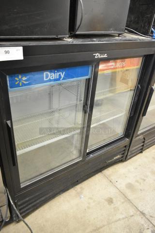 2019 True GDM-41SL-54-LD Metal Commercial 2 Door Reach In Cooler Merchandiser w/ Poly Coated Racks. 115 Volts, 1 Phase. - Item #1156429