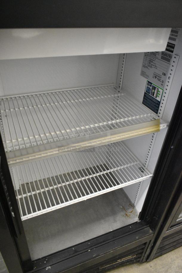 2019 True GDM-41SL-54-LD Metal Commercial 2 Door Reach In Cooler Merchandiser w/ Poly Coated Racks. 115 Volts, 1 Phase. Tested and Working! - Image 4 of 5
