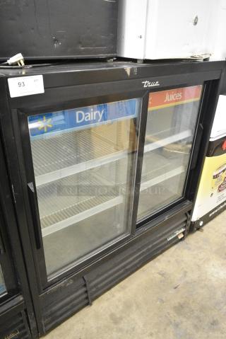 2017 True GDM-41SL-54-LD Metal Commercial 2 Door Reach In Cooler Merchandiser w/ Poly Coated Racks. 115 Volts, 1 Phase. - Item #1156432