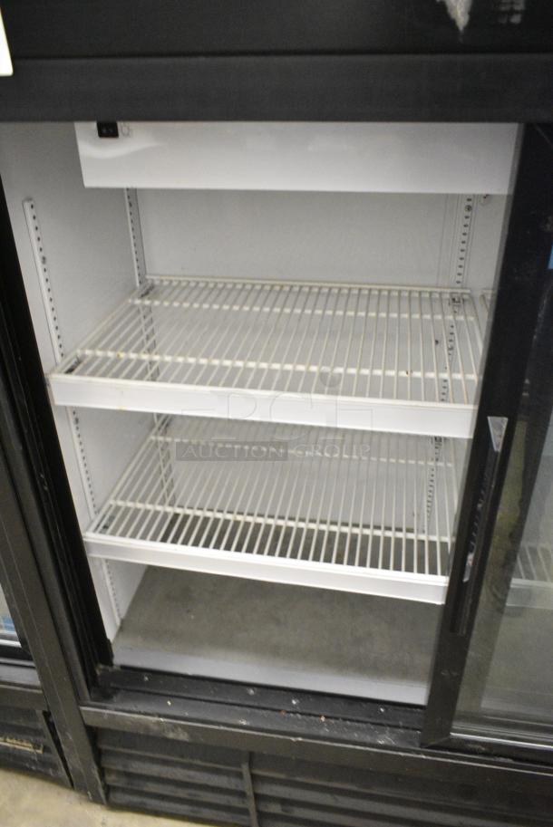 2017 True GDM-41SL-54-LD Metal Commercial 2 Door Reach In Cooler Merchandiser w/ Poly Coated Racks. 115 Volts, 1 Phase. Tested and Powers On But Does Not Get Cold - Image 3 of 5