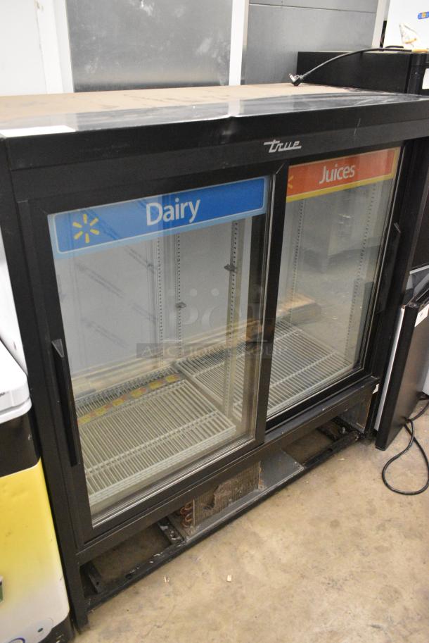 2017 True GDM-41SL-54-LD Metal Commercial 2 Door Reach In Cooler Merchandiser w/ Poly Coated Racks. 115 Volts, 1 Phase. Tested and Working! - Image 1 of 6