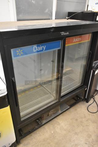 2017 True GDM-41SL-54-LD Metal Commercial 2 Door Reach In Cooler Merchandiser w/ Poly Coated Racks. 115 Volts, 1 Phase. - Item #1156436