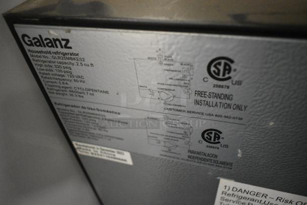 Galanz GLR25MBKE02 Mini Cooler. 115 Volts, 1 Phase. Tested and Working! - Image 6 of 6