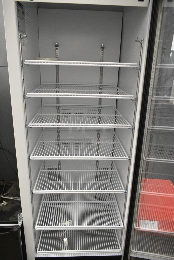 2019 Habco SE18 Metal Commercial Single Door Reach In Cooler Merchandiser w/ Poly Coated Racks. 115 Volts, 1 Phase. Tested and Working! - Image 3 of 4