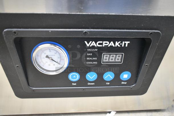 BRAND NEW SCRATCH AND DENT! VacPak-It 186VMC16 Chamber Vacuum Packaging Machine with 16" Seal Bar and Oil Pump. 110-120 Volts, 1 Phase. Tested and Working! - Image 3 of 5