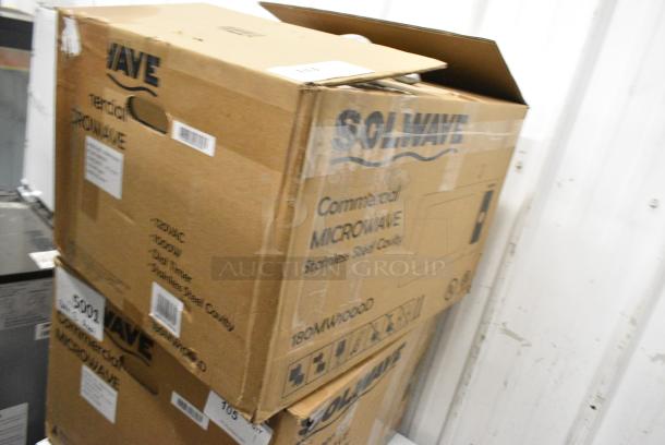 BRAND NEW SCRATCH AND DENT! 2024 Solwave 180MW1000D Stainless Steel Commercial Microwave with Dial Control. 120 Volts, 1 Phase. - Image 2 of 8