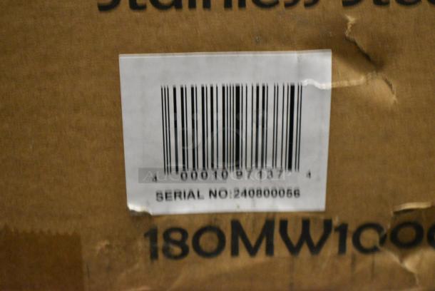 BRAND NEW SCRATCH AND DENT! 2024 Solwave 180MW1000D Stainless Steel Commercial Microwave with Dial Control. 120 Volts, 1 Phase. - Image 3 of 8