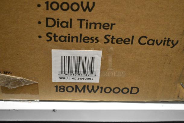 BRAND NEW SCRATCH AND DENT! 2024 Solwave 180MW1000D Stainless Steel Commercial Microwave with Dial Control. 120 Volts, 1 Phase. - Image 3 of 7