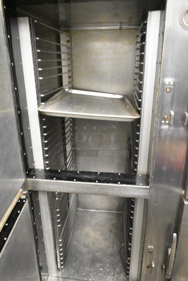 Traulsen Stainless Steel Commercial 4 Half Size Door Reach In Cooler. Cannot Test Due To Cut Power Cord - Image 5 of 8