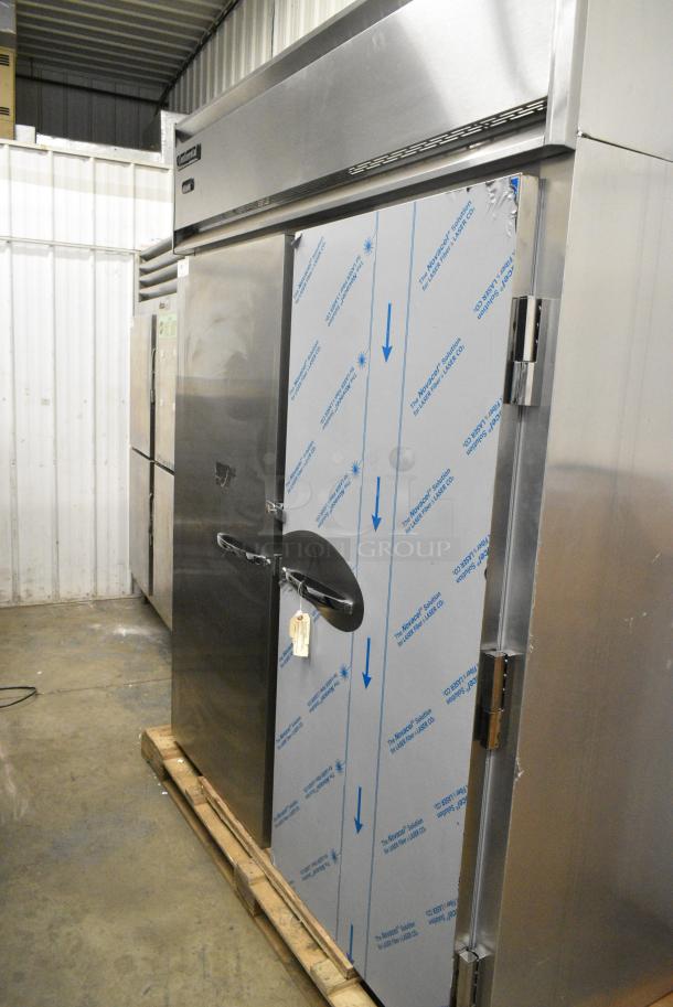 BRAND NEW SCRATCH AND DENT! Continental Stainless Steel Commercial 2 Door Roll In Rack Cooler. Tested and Working! - Image 1 of 6
