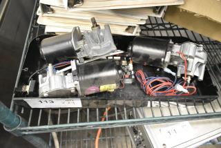 ALL ONE MONEY! Lot of Various Items Including 3 Valeo 53436132 Motor and 1 Panel,