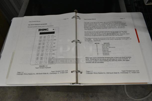 6 Manuals for Rhino XR Robot. 6 Times Your Bid! - Image 4 of 5