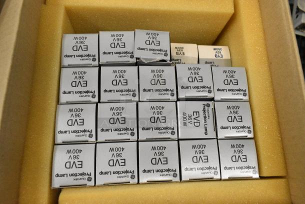 20 BRAND NEW! EVD Projection Lamp Bulb. 20 Times Your Bid! - Image 1 of 3