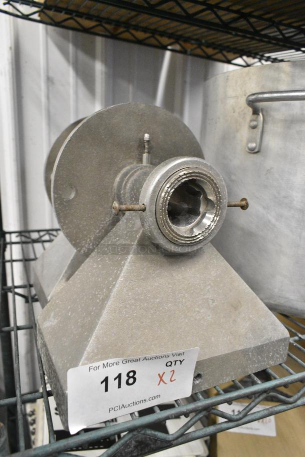 2 Metal Attachment for Nut Grinders. 2 Times Your Bid! - Image 1 of 5