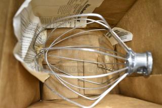 IN ORIGINAL BOX! KitchenAid KN256WW Metal Wire Whisk Attachment.
