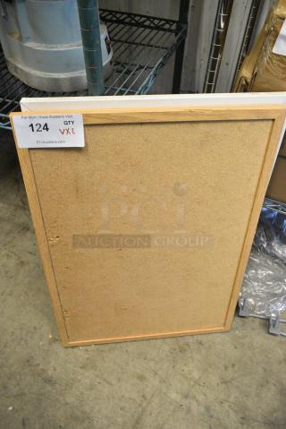 2 Items; Framed White Board and Framed Bulletin Board. 2 Times Your Bid!