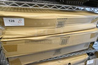3 Box of 4 BRAND NEW SCRATCH AND DENT! Cushions; Lancaster Table & Seating 164CUSHMTLBG 2 1/2" Burgundy Vinyl Padded Seat for Metal Frame Seating, 2 Box 164CUSHMTLBK 2 1/2" Black Vinyl Padded Seat for Metal Frame Seating. 3 Times Your Bid!