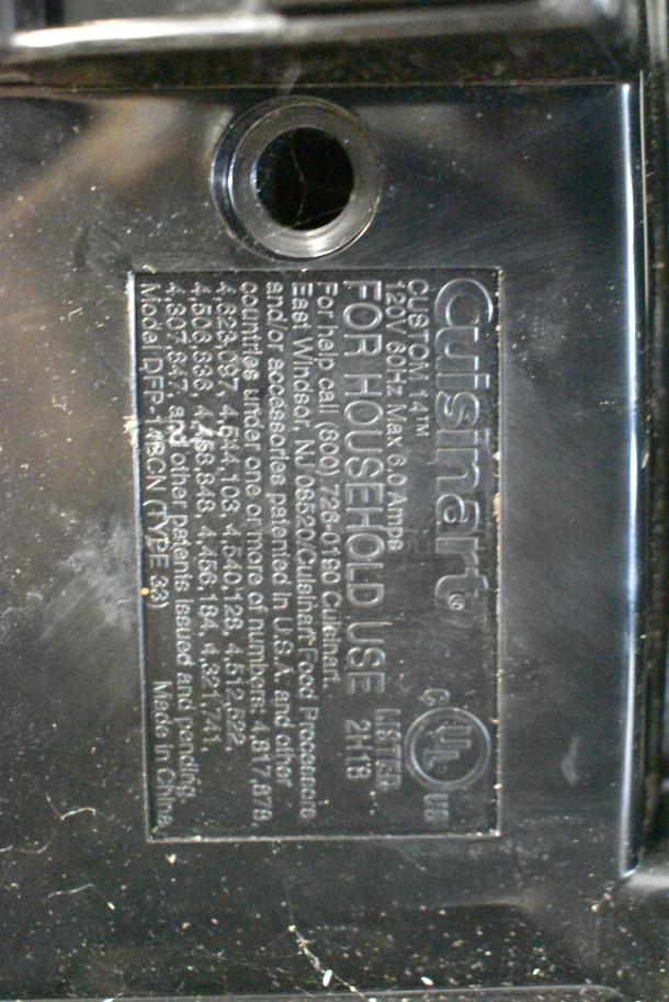Cuisinart DFP-14BCN Countertop Food Processor. 120 Volts, 1 Phase. Tested and Working! - Image 6 of 6