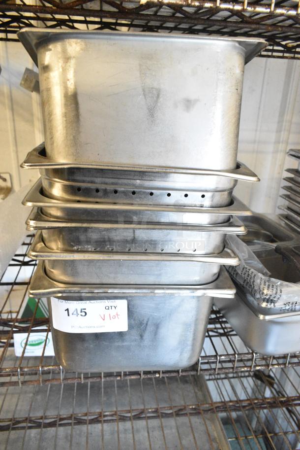ALL ONE MONEY! Lot of Stainless Steel Drop In Bins. - Image 5 of 5