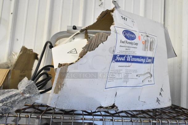 BRAND NEW IN BOX! Chefmate CHL-500 Metal Countertop Warming Lamp. 120 Volts, 1 Phase. Tested and Working! - Image 2 of 5