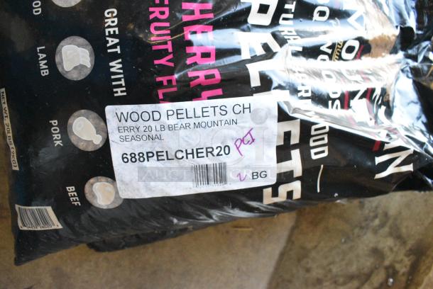 3 BBQ Pellet Bags Including 688PELCHER20 Bear Mountain 100% Natural Hardwood Cherry BBQ Pellets - 20 lb. and 688PELBLND20 Bear Mountain 100% Natural Hardwood Gourmet Blend BBQ Pellets - 20 lb.. 3 Times Your Bid! - Image 2 of 3