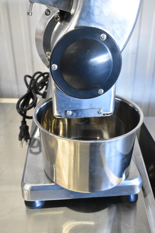 BRAND NEW SCRATCH AND DENT! Estella 348CG34 Stainless Steel Commercial Electric Hard Cheese Grater. 120 Volts, 1 Phase. Tested and Working! - Image 4 of 6