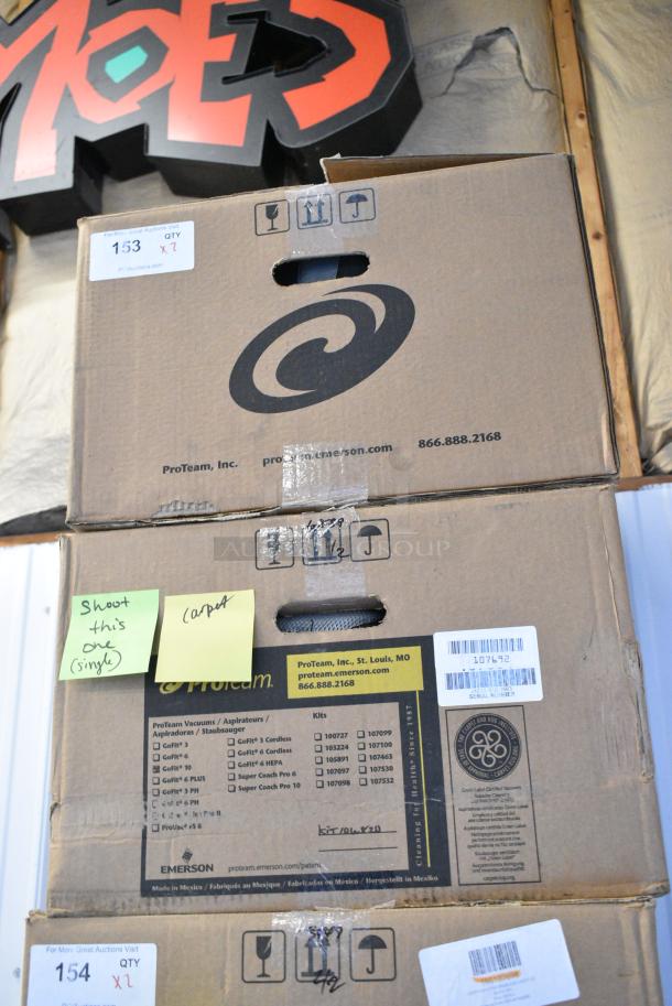 2 BRAND NEW SCRATCH AND DENT! Items Including 196107709 ProTeam GoFit 6 PLUS 107709 6 Qt. Backpack Vacuum with 106820 15" Sidewinder Carpet Kit - 120V and 196107709. 2 Times Your Bid! - Image 2 of 10