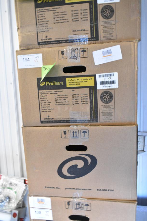 2 BRAND NEW SCRATCH AND DENT! Emerson Items Including 196107698 ProTeam GoFit 6 107698 6 Qt. Backpack Vacuum with 107530 ProBlade Carpet Floor Kit - 120V and 196107693 ProTeam GoFit 10 107693 10 Qt. Backpack Vacuum with 106841 18" Sidewinder Carpet Kit - 120V. 2 Times Your Bid! - Image 2 of 12