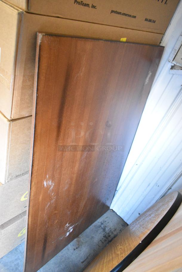 3 BRAND NEW SCRATCH AND DENT! Wood Pattern Tabletops. 3 Times Your Bid! - Image 3 of 7
