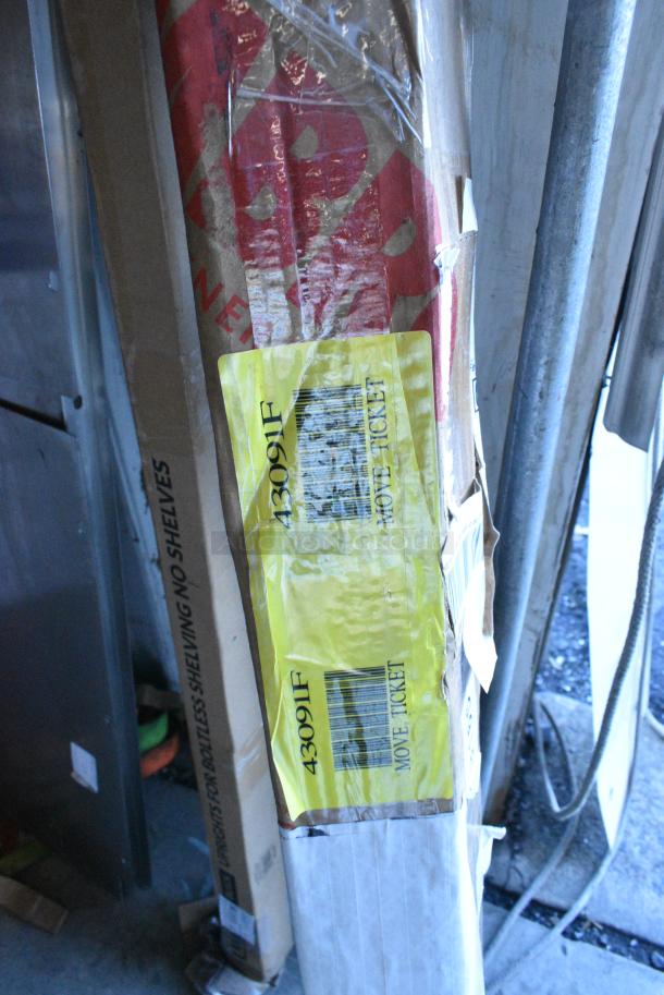 2 BRAND NEW SCRATCH AND DENT! Items Including 257B72BS Lavex 72" Black Steel Upright for Black Z-Beam Boltless Shelving Units - 4/Set. 2 Times Your Bid! - Image 2 of 3
