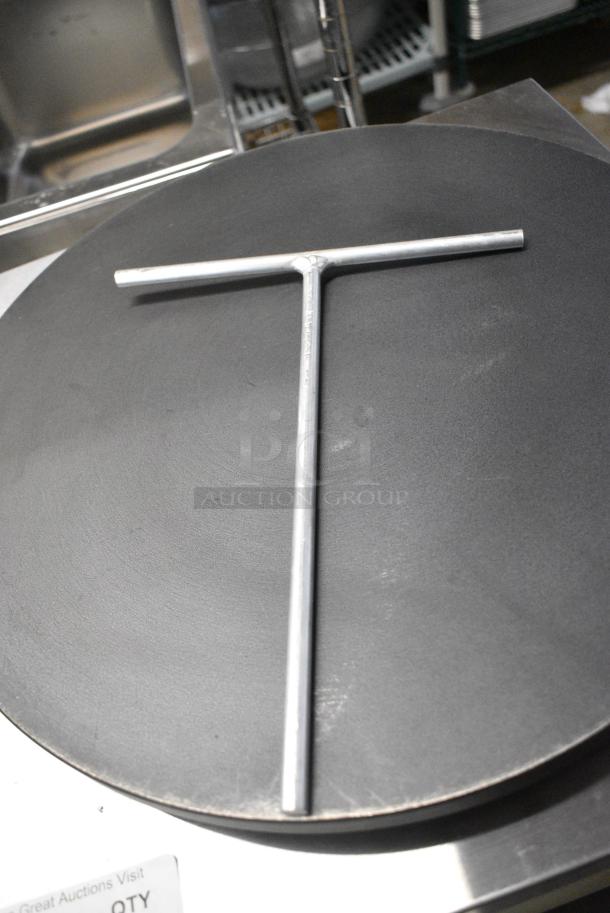 BRAND NEW SCRATCH AND DENT! 2023 Carnival King 382TCM16A Stainless Steel 16" Non-Stick Crepe Maker. 120 Volts, 1 Phase. - Image 5 of 6
