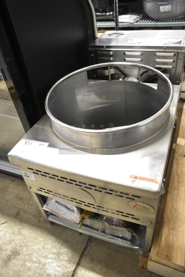BRAND NEW SCRATCH AND DENT! Cooking Performance Group CPG WOKR16L Liquid Propane Wok Range with 16" Ring - 125,000 BTU - Image 1 of 5