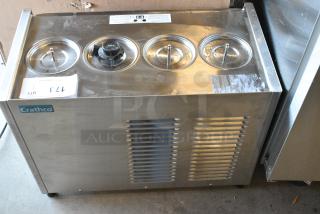 BRAND NEW SCRATCH AND DENT! Crathco E47/E49-3 Stainless Steel Commercial Countertop Refrigerated Beverage Machine Base. 115 Volts, 1 Phase.  Tested and Powers On But Does Not Get Cold
